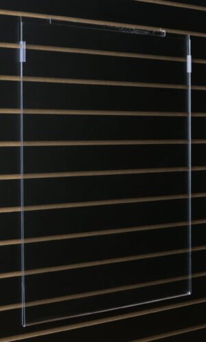 22 x 28 Poster Frame for Slatwall, Side-Loading - Clear