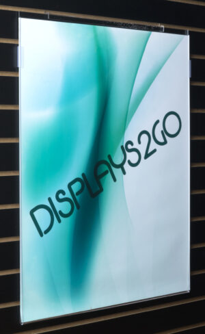 22 x 28 Poster Frame for Slatwall, Side-Loading - Clear