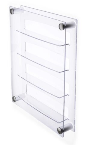 24 Shot Glass Display Case for Wall Mount, Side Loading