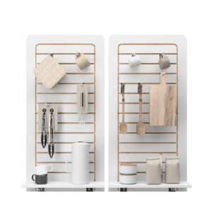 24 x 48 Slatwall Panel for Wall, Vertical Format, Durable Melamine Finish, Set of 2