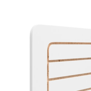 24 x 48 Slatwall Panel for Wall, Vertical Format, Durable Melamine Finish, Set of 2