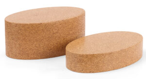 3" & 6" Cork Riser, 100% Natural Cork, Set of 2 Various Sizes, Sustainable - Natural