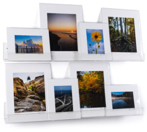 36 x 4 Acrylic Shelves, Wall Mounted, Dual Installation Options, Set of 2 - Clear