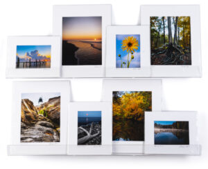 36 x 4 Acrylic Shelves, Wall Mounted, Dual Installation Options, Set of 2 - Clear