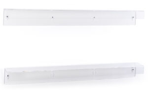 36 x 4 Acrylic Shelves, Wall Mounted, Dual Installation Options, Set of 2 - Clear