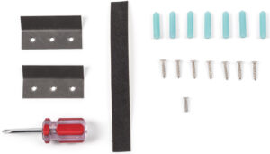 8”w Wall Wedge Display Case w/ MDF Base and Lift Off Acrylic Vitrine - White