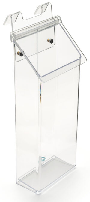 Acrylic Brochure Holder for Gridwall, Fits 4” x 9” Pamphlets - Clear