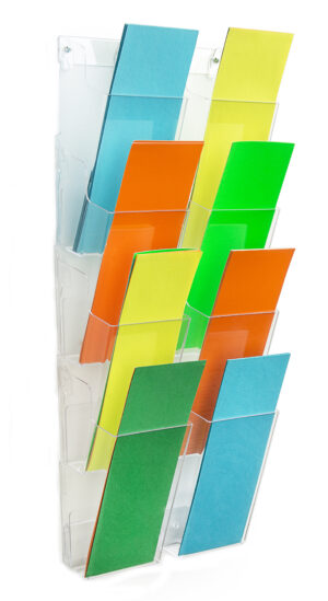 Acrylic Brochure Wall Rack, 4