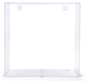 Acrylic Cube for Gridwall, 13.5 x 13.5 Display Space - Clear