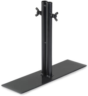 Art Display Grid Base with 2 Leg Supports, Rectangular - Black