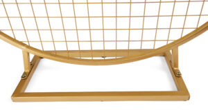 Circle Gridwall Backdrop w/ Countertop Design - Gold or White