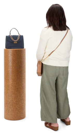 Cork Pedestal Display, Natural Cork, Eco-Friendly - Natural