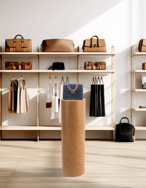 Cork Pedestal Display, Natural Cork, Eco-Friendly - Natural