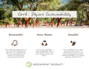 Cork Pedestal Display, Natural Cork, Eco-Friendly - Natural