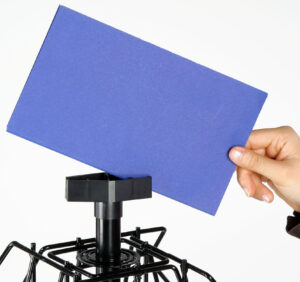 Countertop Book Holder with Sign Clip, 8 Pockets - Black