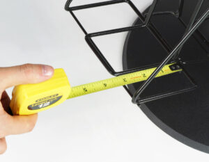 Countertop Book Holder with Sign Clip, 8 Pockets - Black