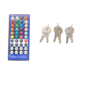 Display Case Table with Tempered Glass Top, Locking Drawers, Steel Base - Natural