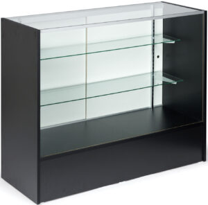 Display Counter with Tempered Glass and Adjustable Shelves