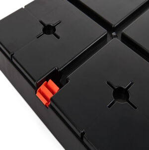 Easycubes Modular Cube Riser w/ 3-Piece Starter Kit, Stackable Design- Black or White