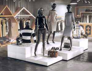 Easycubes Modular Cube Riser w/ 3-Piece Starter Kit, Stackable Design- Black or White