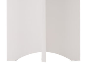 Eco-Friendly Display Pedestal w/ 14-inch Square Tabletop, Recycled, Flat Pack - White