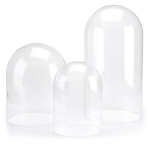 Glass Display Dome with Baseless Bottom - Clear
