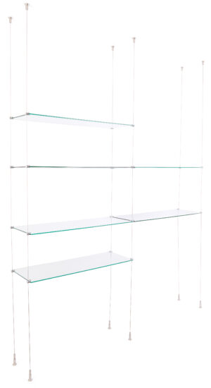 Glass Shelves Extension for SMHGSET4 Cable Shelving System - 24