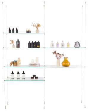 Glass Shelves Extension for SMHGSET4 Cable Shelving System - 24