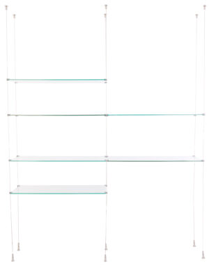 Glass Shelves Extension for SMHGSET4 Cable Shelving System - 24