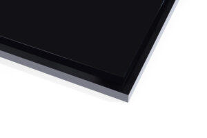 Model Display Case w/ Lift-Off Top, Removable Ring Riser - Black