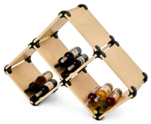 Modular Retail Display Kit, Eco-Friendly Materials, 81 Pieces - Natural