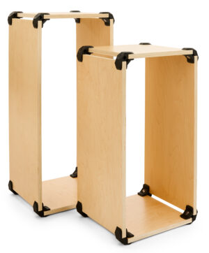 Modular Retail Display Kit, Eco-Friendly Materials, 81 Pieces - Natural