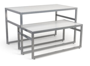 Nesting Display Tables, Rectangular, Set of 2 - White or Black