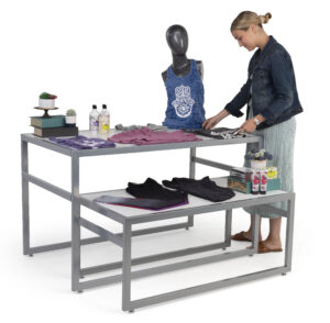 Nesting Display Tables, Rectangular, Set of 2 - White or Black