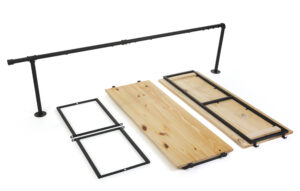 Pipeline Add-On of 2 Shelves & Brackets w/ 1 Outrigger – Natural