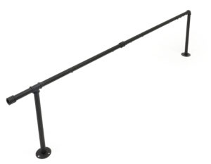 Pipeline Add-On w/ 1 Outrigger & 1 Dual Spoke Hanging Bar – Matte Black