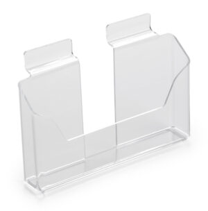 Postcard Holder for Slatwall, Single Pocket, 6 x 4 Cards - Clear