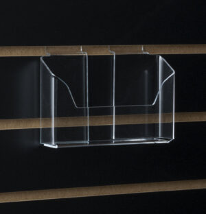 Postcard Holder for Slatwall, Single Pocket, 6 x 4 Cards - Clear