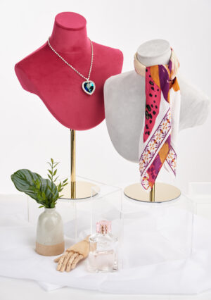 PU Foam Headless Mannequin Bust, Countertop - Multiple Colors