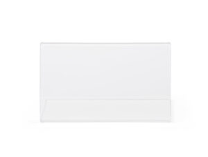 Recycled Acrylic Countertop Sign Holder, Slant Back Design - Clear