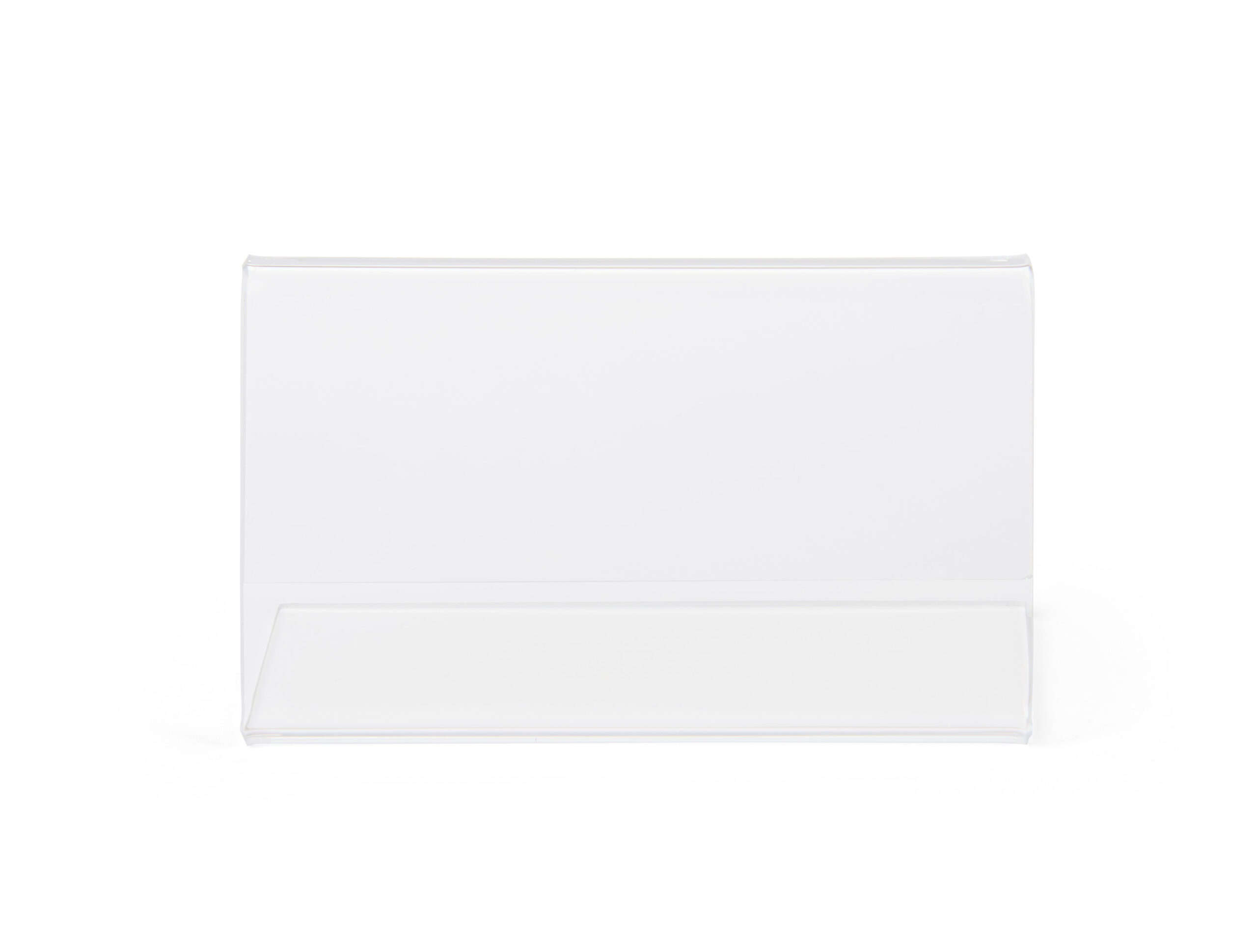 Recycled Acrylic Countertop Sign Holder, Slant Back Design - Clear