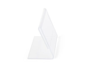 Recycled Acrylic Countertop Sign Holder, Slant Back Design - Clear