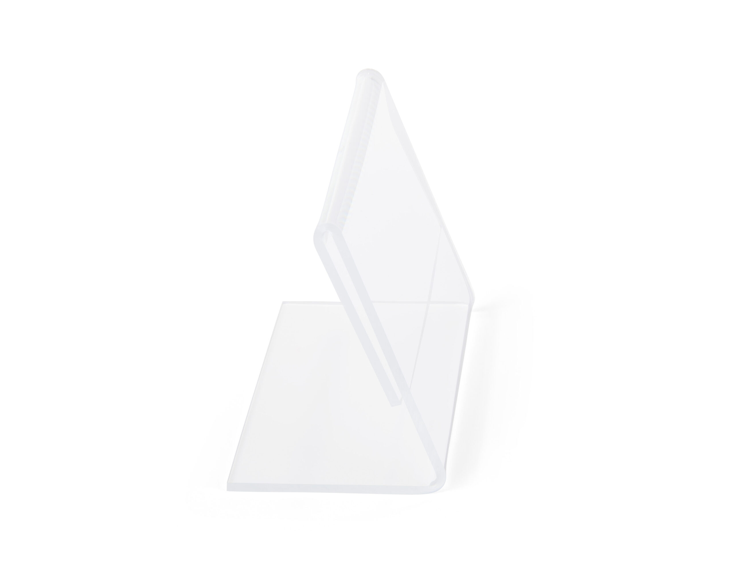 Recycled Acrylic Countertop Sign Holder, Slant Back Design - Clear