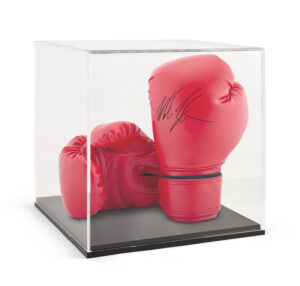 Recycled Acrylic Square Countertop Display Case w/Removable Top - Black Base