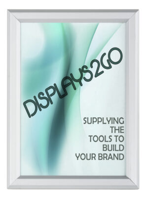 Sign Holder for Wall Mount or Tabletop, Snap Frame, Non-Glare Lens