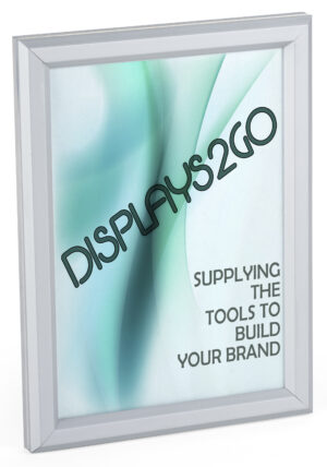 Sign Holder for Wall Mount or Tabletop, Snap Frame, Non-Glare Lens