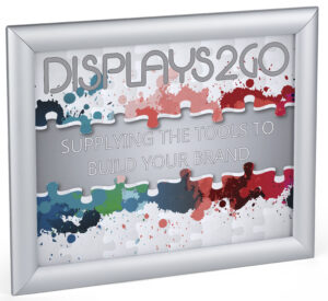 Sign Holder for Wall Mount or Tabletop, Snap Open Frame, PVC Lens