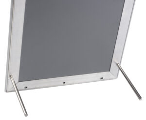 Sign Holder for Wall Mount or Tabletop, Snap Open Frame, PVC Lens