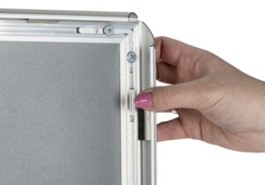 Sign Holder for Wall Mount or Tabletop, Snap Open Frame, PVC Lens