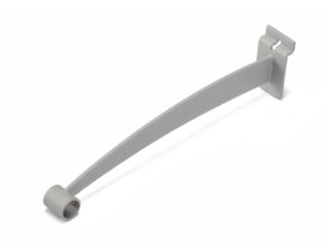 Slatwall Hanging Rod Bracket, 12.5" - Silver